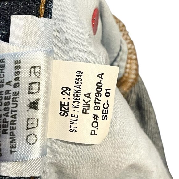 Joe's Jeans Womens 29 Blue‎ The Billie Crop Boyfriend Slim Rika Japanese Denim - Picture 7 of 7